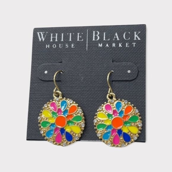 3/$20 SALE  🛒 WHBM Multicolor Dreamcatcher earrings - Picture 2 of 2